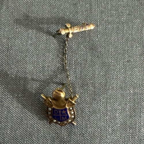 Vtg 10k masonic order demolay - masonic,